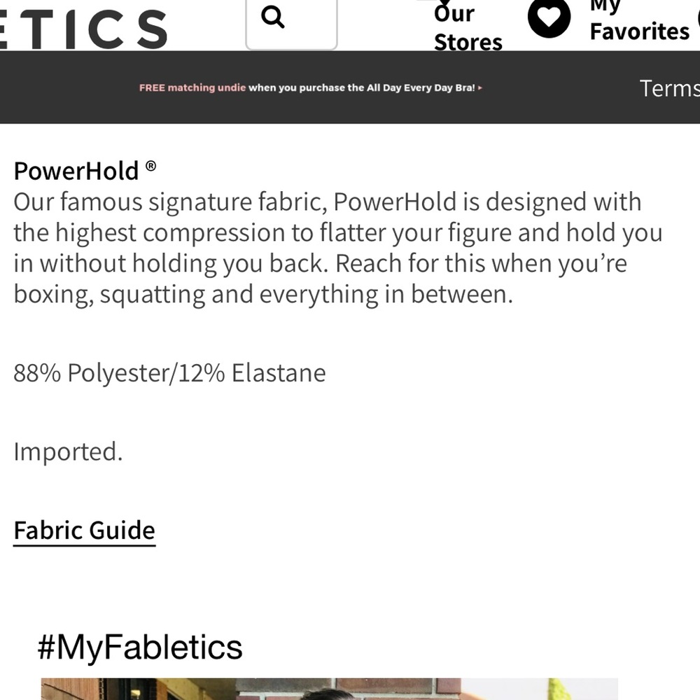 HP!! NWOT Fabletics high waisted powerhold calypso - Picture 5 of 8